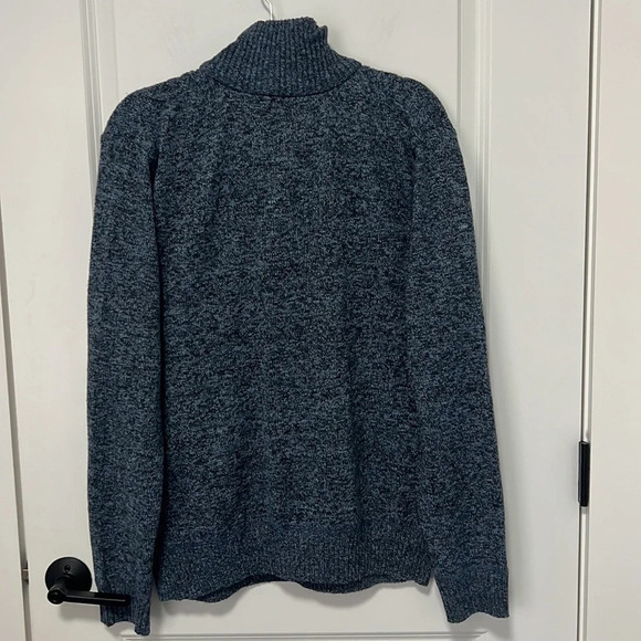 NWT Buffalo David Bitton Men’s Sweater Blue Button Up Mock Neck size Large - Picture 4 of 7